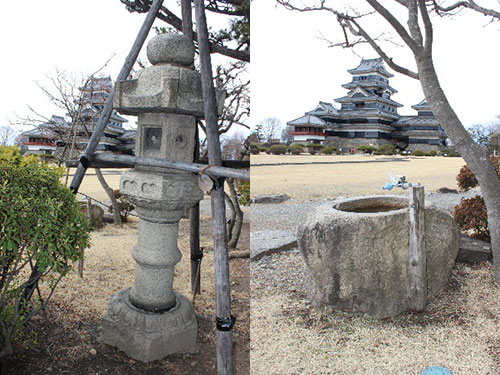 松本城 戸田家の灯籠