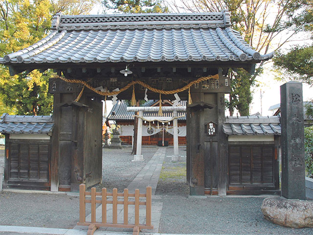 北不明門跡と松本神社