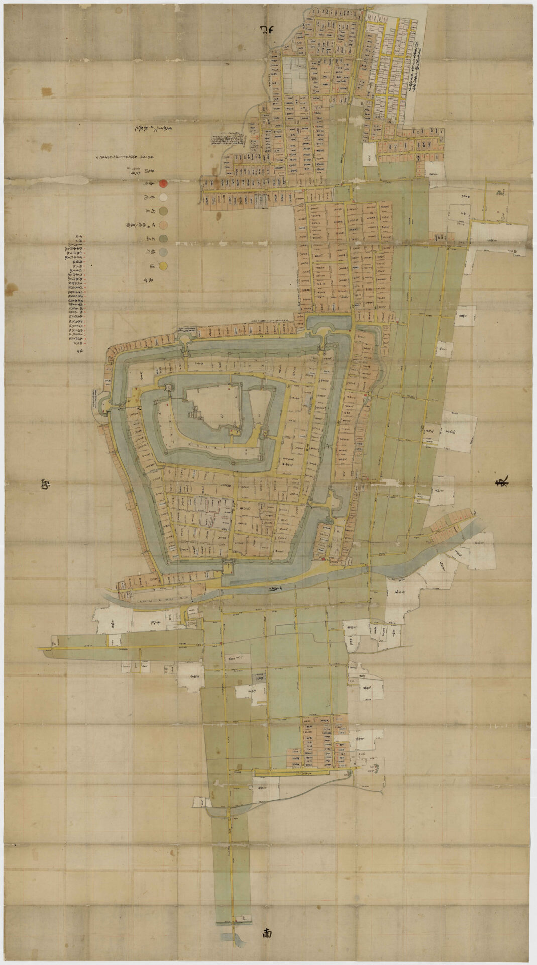 An illustration of the castle town (1728)