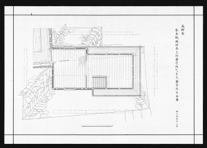 松本城竣功辰巳附櫓一階及び月見櫓一階平面図